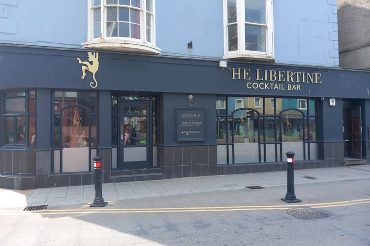 The Libertine Cocktail Bar on Terrace Road, Aberystwyth. Photo: Julie McNicholls Vale