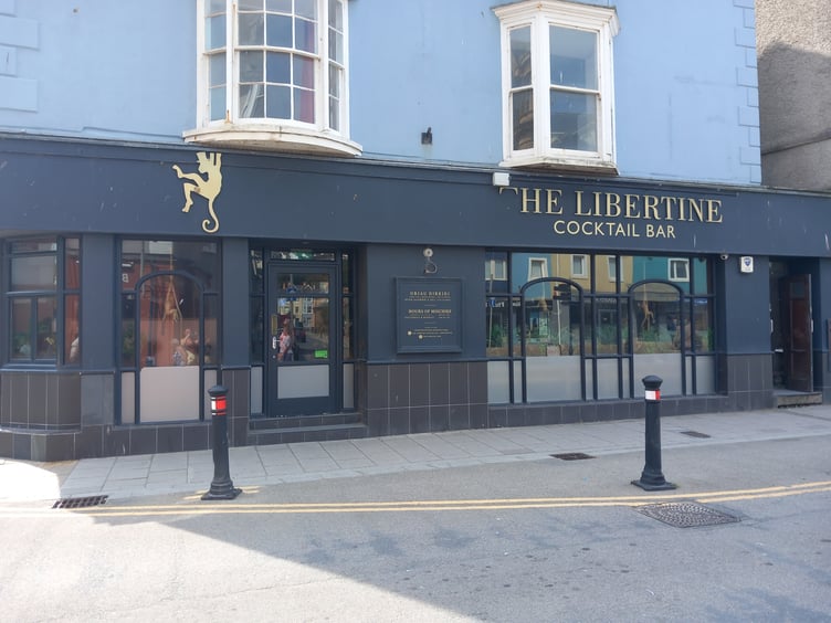 The Libertine Cocktail Bar on Terrace Road, Aberystwyth. Photo: Julie McNicholls Vale
