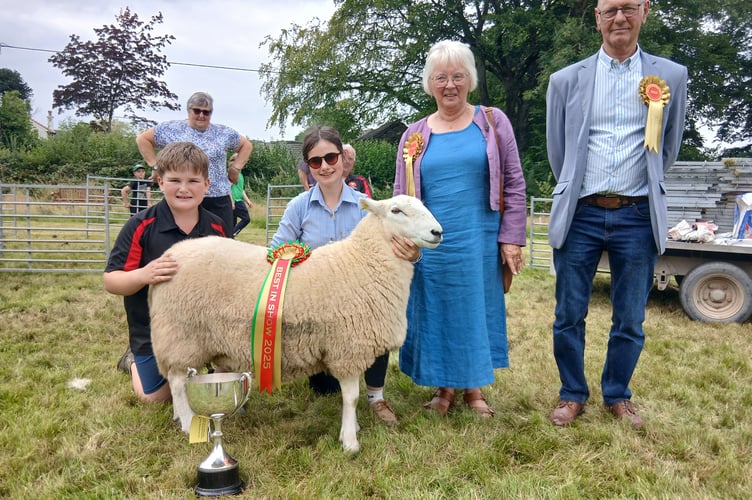 Overall Show Champion (sheep) Lewis Nantrast