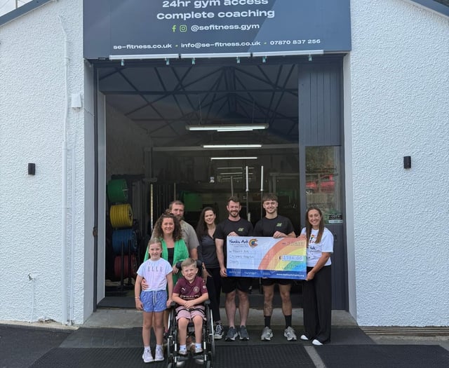 Aberaeron gym raises thousands for Noah’s Ark charity