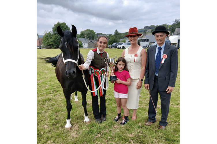 Overall Horse Section Champion Henfynyw Stud with Horse Section