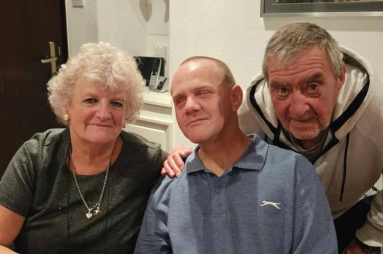 Teresa and Alan Wilkin with Simon, who received a kidney donation from their daughter Claire in 2010. Photo: Teresa Wilkin