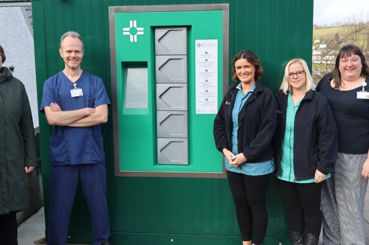 The REMEDY drug dispensing machine. Photo: BCUHB