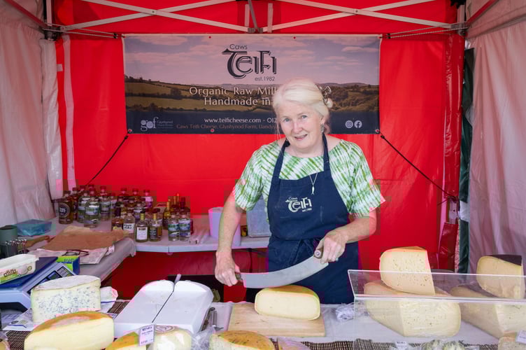Caws Teifi had a stall at the festival