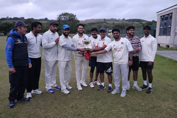 Rachel’s Dairy 1st XI, winners of the evening cricket league