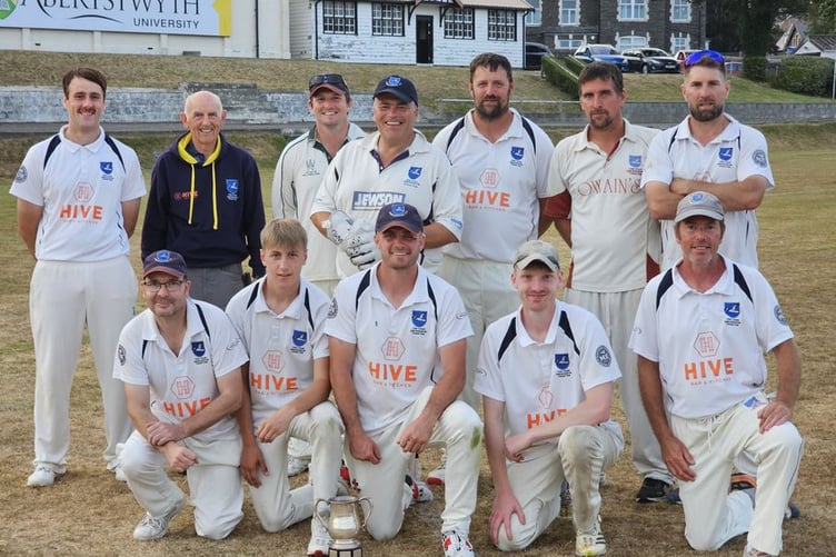 The 2025 'Fine and Country' champions, Clwb Criced Aberaeron