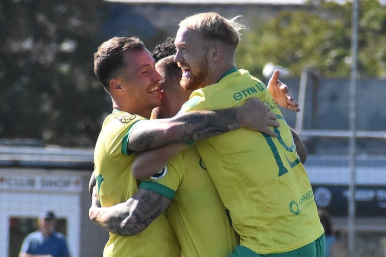 Caernarfon scored two late goals to beat Bala on Monday