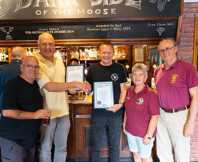 Porthmadog's Purple Moose celebrates beer awards