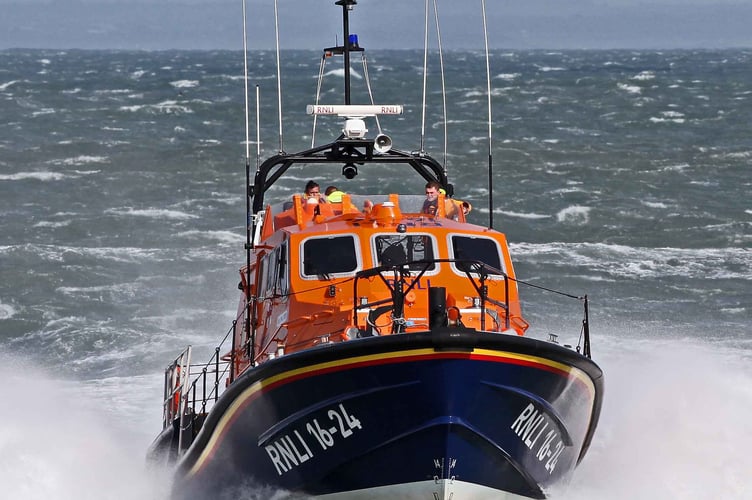 Porthdinllaen Lifeboat returning to station. Photo: RNLI/Dylan Thomas
