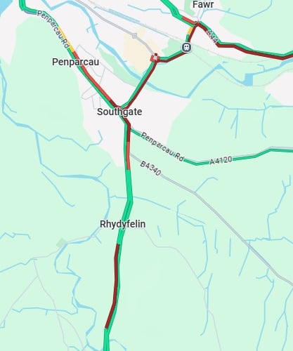 Aberystwyth traffic