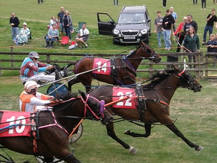 Llandrindod Wells racing event on bank holiday