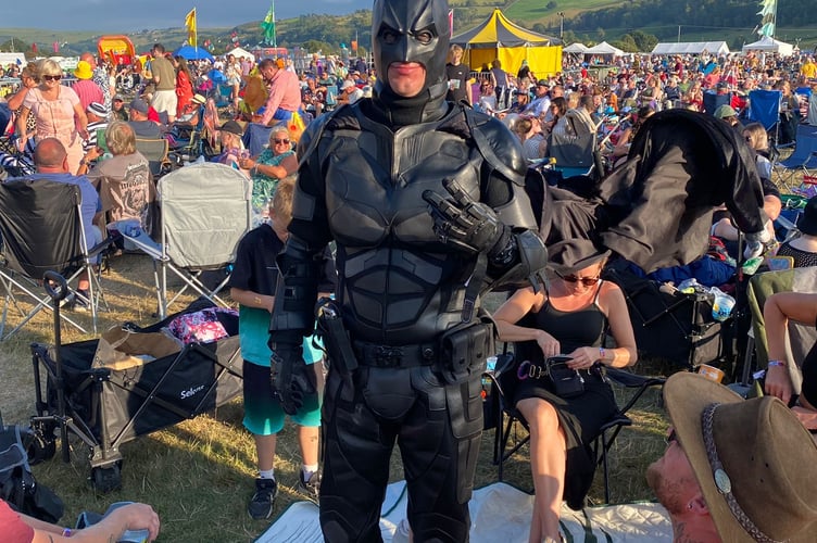 Batman put in an appearance on Saturday!