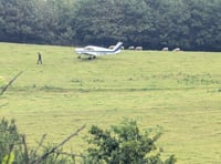 Plane takes off from field dubbed 'Bow Street airport'
