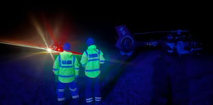 Late night cliff rescue in Aberporth