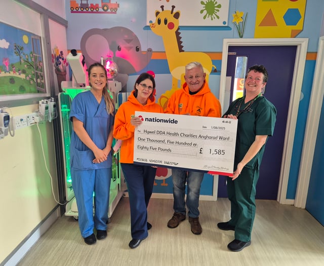 Chunky Monkeys raise money for Bronglais children's ward