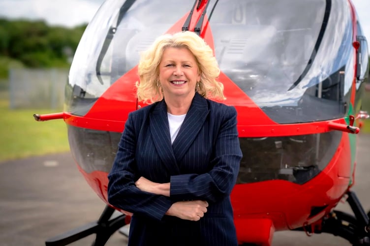 Dr Sue Barnes heads up the Welsh Air Ambulance Charity.