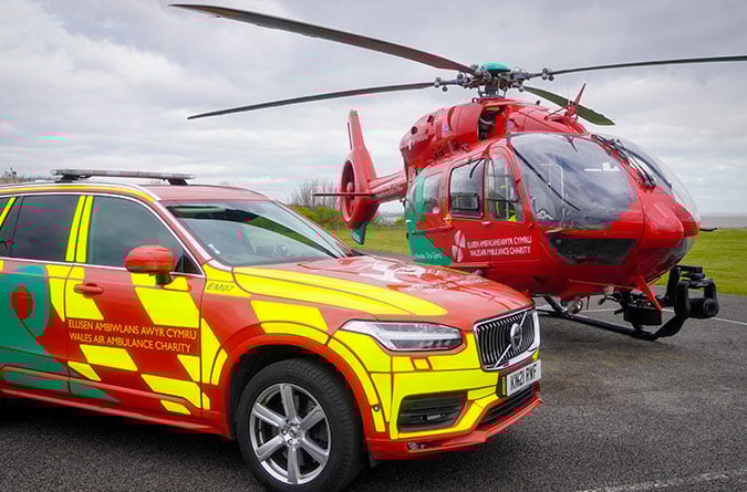 The Welsh Air Ambulance is shutting two local bases in Carenarfon and Welsh and supplementing helicopters with road vehicles.