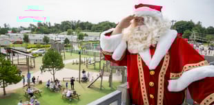 Father Christmas visits Pwllheli's Hafan y Mor