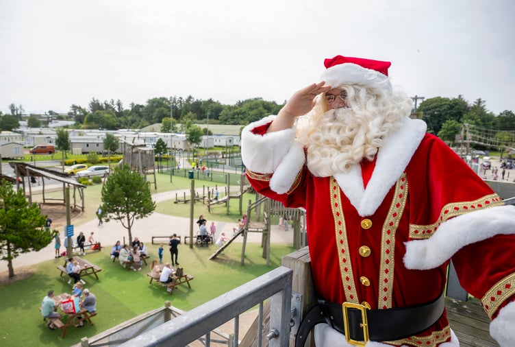Father Christmas at Haven Pwllheli. Photo: Haven