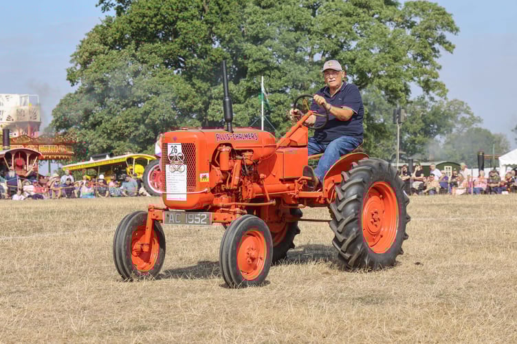 Jack Vaughan with allice Tractor
