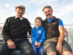 Winston and family celebrate 70 years of spotting dolphins 