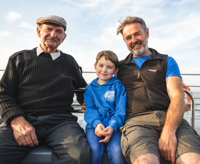Winston and family celebrate 70 years of spotting dolphins 