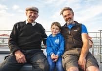 Winston and family celebrate 70 years of spotting dolphins in Cardigan Bay