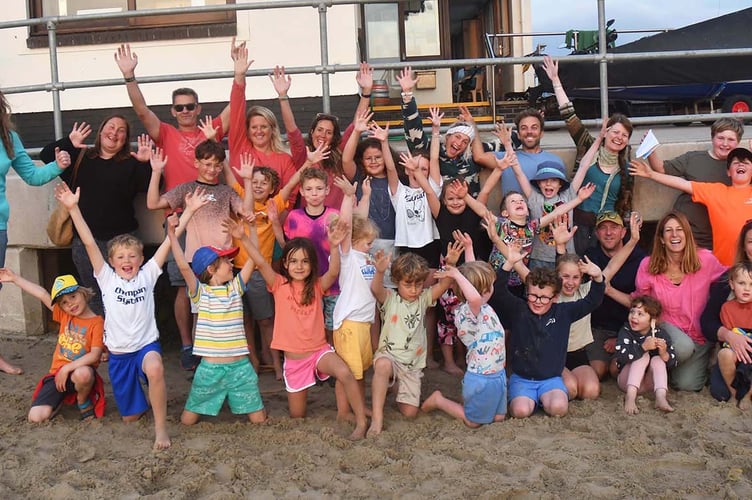 Dyfi Yacht Club Kids having fun at the Family Beach Fun Games. Photo: Doris O'Keefe