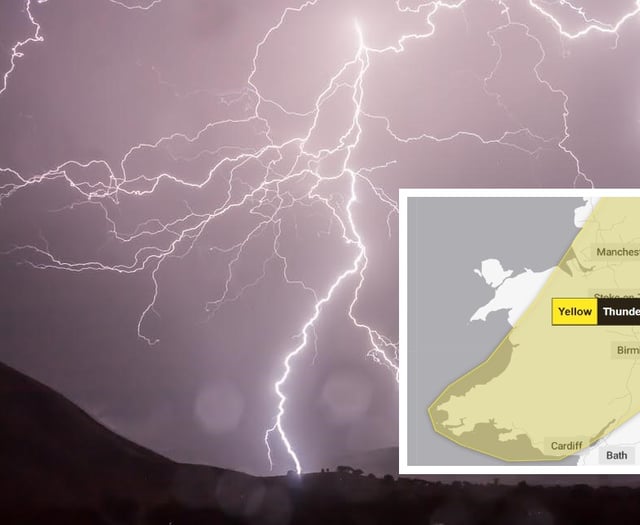 Thursday thunderstorm warning for most of Wales