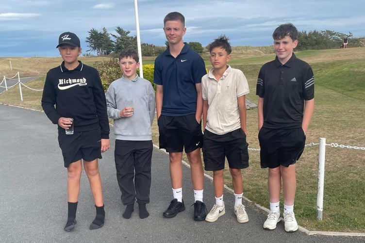 The youngsters after completing the challenge
