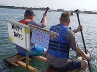 Pwllheli RNLI raft race raises funds