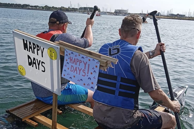 Charity Raft Race entrants. Photo: RNLI/Caroline Jones