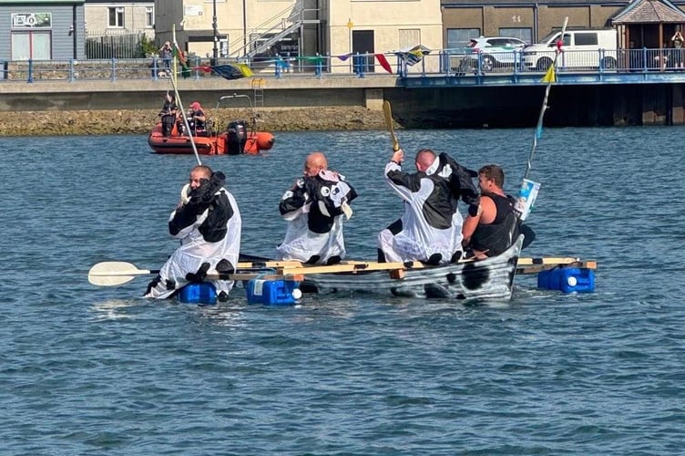 Charity Raft Race entrants. Photo: RNLI/Caroline Jones