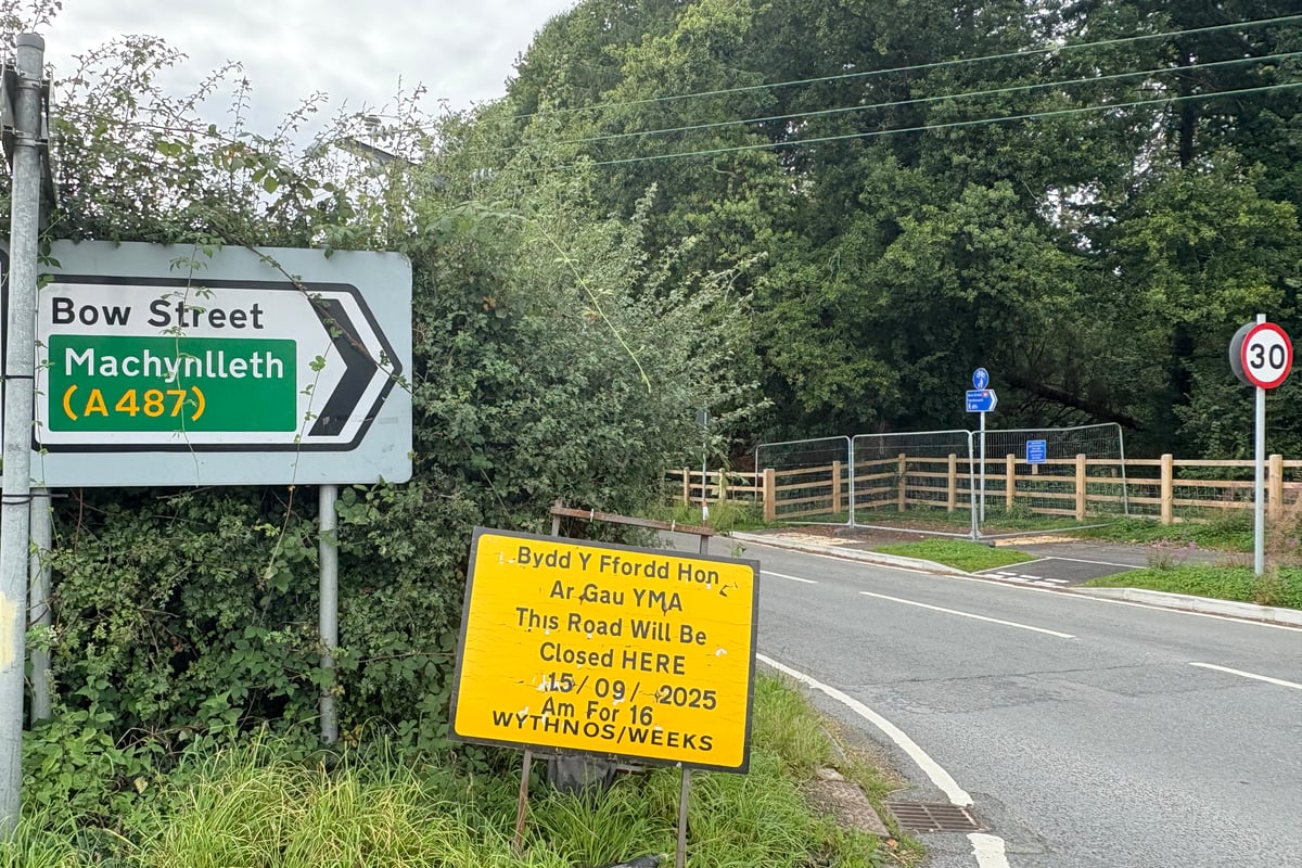 Busy C-road near Penrhyncoch to be closed again for three months visual