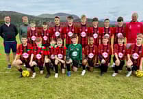 Porthmadog juniors thank sponsors for smart new kits