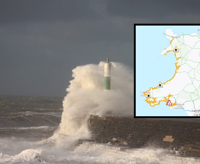 Flood alert issued along Cardigan Bay
