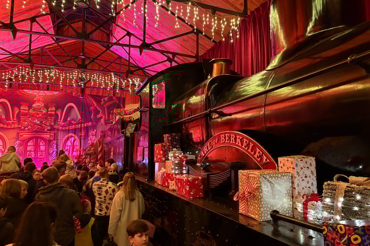 The Vale of Rheidol Museum provides the perfect festive backdrop. Photo: Vale of Rheidol