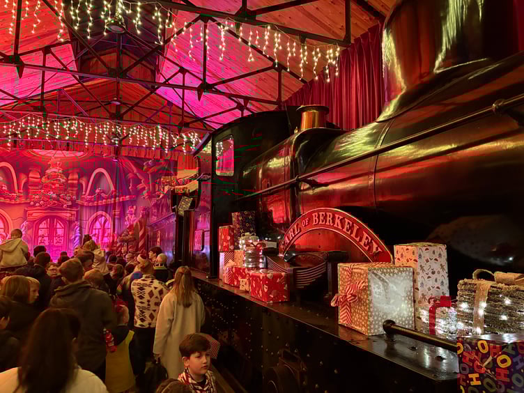 The Vale of Rheidol Museum provides the perfect festive backdrop. Photo: Vale of Rheidol
