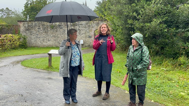 Cabinet Secretary for Social Justice Jane Hutt visits Parc yr Esgob in Carmarthenshire which has benefitted from the fund