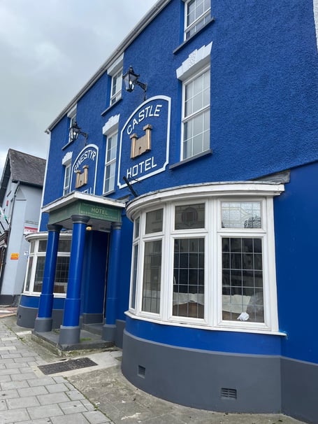 The Castle Hotel in Lampeter, which was refurbished with the help of Transforming Towns funding.