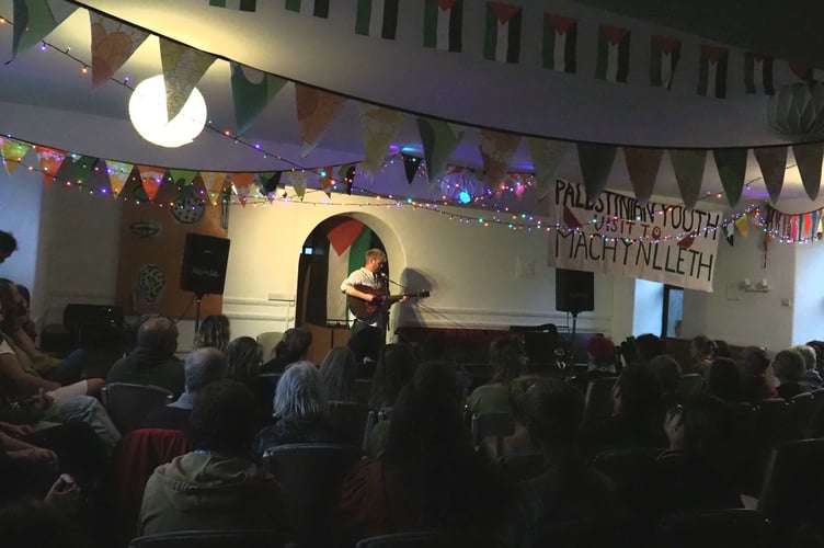 A fundraising gig in June in Machynlleth raised over £1,000. Photo: Dyfi Valley Palestine Solidarity