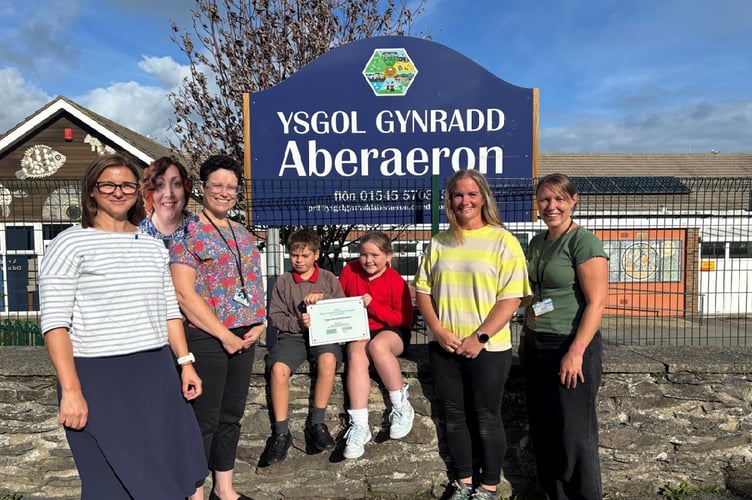 Aberaeron primary school has been handed a prestigious award
