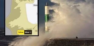 Weekend weather warning for 80mph winds