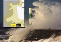 Weekend weather warning for 80mph winds