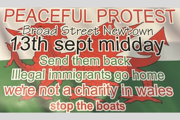 A Newtown Action Committee organiser said: "This is a gathering of like-minded citizens of Mid-Wales, to show our concerns and to share our feelings on various topics regarding the state of the UK. The demise of small businesses under the government strain, education, inheritance tax for farmers and business, failing NHS, underachieving schools, illegal migrants and the crippling economy."