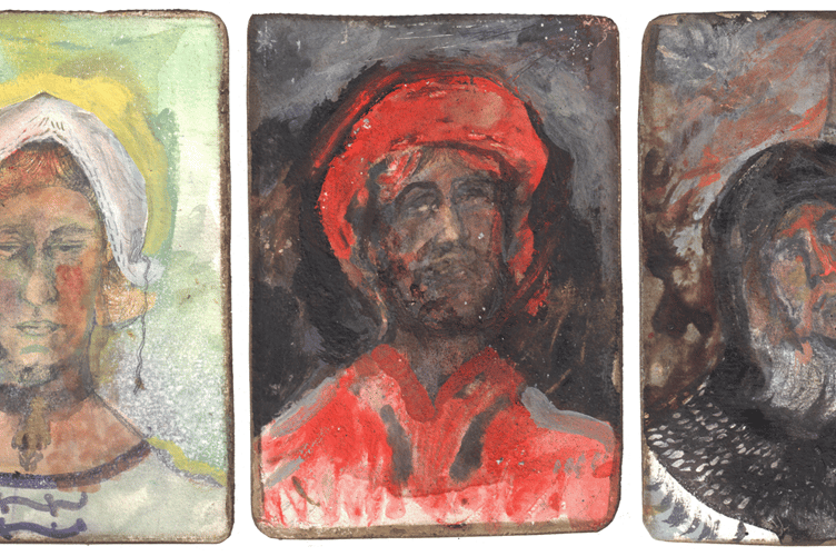 Some new images from the book left to right, Catrin Glyndŵr (Enduring Daughter), Rhys Ddu (Rhys the Protector) and Iolo Goch