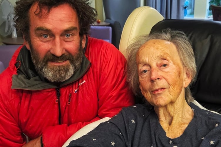 Matthew White and his mum Erica. Photo: Matthew White