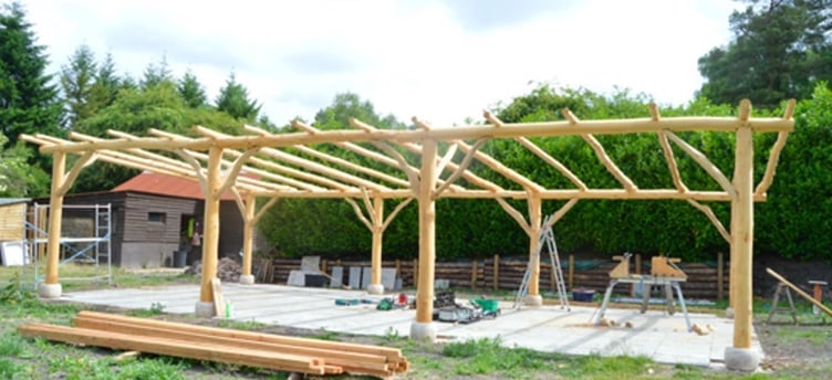 An example of materials for the replacement shelter at the Welsh Wildlife Centre. Picture: Welsh Wildlife Centre application.
