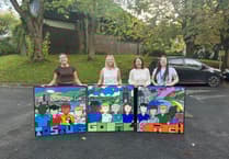 Staff create artwork for Hywel Dda hospitals