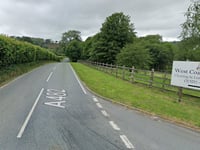 Airlifted driver arrested following A482 crash